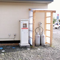 福島県郡山市 郡山市南一丁目仮設住宅 川内村集会所屋外AED